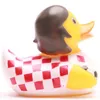 Badeente kroatischer Fußballer weiß rot Vinyl 7,5 cm Produktbild-Vorschau 2