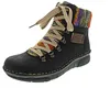 A single black boot with colorful accents and laces, isolated on a white background. Anteprima dell’immagine prodotto
