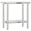 Piano di lavoro della cucina 82,5x55x85 cm in acciaio inox Anteprima dell’immagine prodotto 1