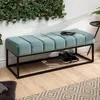 riess-ambiente Moderne Sitzbank PETIT BEAUTÉ 110cm salbei Produktbild-Vorschau 1
