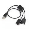 Für USB 2.0 Typ A Stecker zu 2x USB Typ A Buchse Y-Kabel Produktbild-Vorschau 2