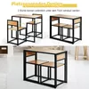 COSTWAY 3 pcs. Bar de cuisine Table haute avec 2 chaises de Voir les images du produit 3