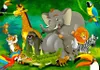 Vlies Fototapete - Colourful Safari 200x140 cm Für Kinder Produktbild-Vorschau 6