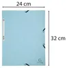 EXACOMPTA Eckspannermappe Aquarel A4 Karton pastellblau Produktbild-Vorschau 2