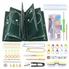 Edelstahl Rundstricknadeln Set 100cm mit Etui und Zubehör Produktbild-Vorschau 1