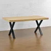 Piètement de table 'Greith' lot de 2 X-forme Noir 69x72 cm Voir les images du produit 7