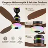 Ventilatore a soffitto da 48W con illuminazione, 60 cm di Anteprima dell’immagine prodotto 8