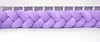 Gevlochten bedbumper van velours 300 cm – lavendel | Productafbeelding-voorbeeld 1