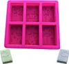 Seifenformen Flamingos Silikon, rechteckig für DIY Produktbild-Vorschau 1