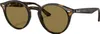 Ray-Ban RB2180, Erwachsener, Uni, Rund, Schildkröte, Produktbild-Vorschau 5