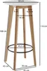WOHNLING Stehtisch 60x110x60 cm Weiß Rund Bartisch für 4 Produktbild-Vorschau 9