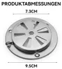 2 Stück Edelstahl Lüftungsrosette Ø95 mm, verschließbarer Produktbild-Vorschau 7