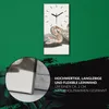 Wohnzimmer-Bild Leinwand Uhr Geräuschlos 30x60 Gemälde Tier Produktbild-Vorschau 5