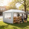YZNAHRE Pavillon 3x6m Polyester Partyzelt mit Seitenteilen Produktbild-Vorschau 10