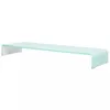 vidaXL Rehausse TV/moniteur verre vert 110x30x13 cm Voir les images du produit 7