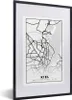 MuchoWow® Gerahmtes Poster Karte - Kiel - Stadtplan 40x60 Produktbild-Vorschau 1