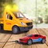 MalPlay Auto transporter Pannenhilfe LKW PKW Schlepper  LED Produktbild-Vorschau 11