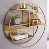 WOHNLING Wandregal Rattan 62x62x17 cm Hängeregal Massivholz Produktbild-Vorschau 1