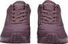 A front view of a pair of purple Skechers UNO sneakers. Anteprima dell’immagine prodotto