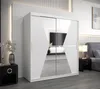 Schwebetürenschrank MILANA – Breite 180 cm, Weiß Produktbild-Vorschau 1