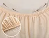 Elastischer glatter Stuhlbezug in Beige Ecru – Schonbezug Produktbild-Vorschau 5