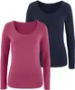 VIVANCE Langarmshirt beere, navy Größe 36/38 Produktbild-Vorschau 1