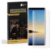 A product box for a screen protector is shown next to a smartphone with the screen protector applied. Produktbild-Vorschau