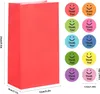 20 Stück Bunte Kraftpapier Geschenktüten mit Aufklebern, Produktbild-Vorschau 2