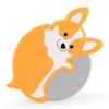 Kikkerland Corgi Lovers, acciaio inox, argento, arancione, Anteprima dell’immagine prodotto 2