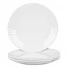 A stack of white plates on a white background. Podgląd zdjęcia produktu