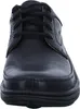 A front view of a black leather shoe. Produktbild-Vorschau