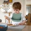 3er Set Baby Silikon Lätzchen für Fütterung mit Produktbild-Vorschau 6