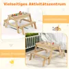 COSTWAY 2 in 1 Kindersitzgruppe mit Matschtisch, Outdoor Produktbild-Vorschau 7