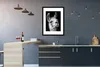 MuchoWow® MuchoWow® Gerahmtes Poster Alpaka auf schwarzem Produktbild-Vorschau 5
