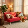Schlafsofa aus Stoff mit USB-Anschluss und Metallbeinen Produktbild-Vorschau 2