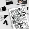 85 Permanent Marker Schwarz Filzstifte Feine Spitze Produktbild-Vorschau 5