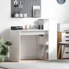 vidaXL Scrivania con ripiano Bianco 108 x 55 x 103,5 cm Anteprima dell’immagine prodotto 2