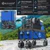 Chariot pliable KESSER® avec pneus larges | 2 filets inclus Voir les images du produit 2