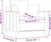 vidaXL poltrona rosa 60 cm in velluto Anteprima dell’immagine prodotto 8