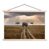MuchoWow® Textilposter Elefant - Tiere - Wiese - Sonne Produktbild-Vorschau 1