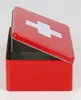Metalldose Medizinbox rot mit weißem Kreuz 20x13x6,8 cm Produktbild-Vorschau 4
