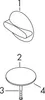 A diagram showing two parts of a plumbing fixture. Náhled obrázku produktu