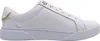 A side view of a white Tommy Hilfiger sneaker with gold accents. Náhled obrázku produktu