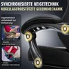 Close-up of a gaming chair with text overlays highlighting its features. Produktbild-Vorschau