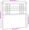 Ersatz-Kopfteil Metall Weiß 107 cm Produktbild-Vorschau 6