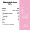 Kakaobutter (Kakaofett) 100% desodoriert in Drops 100g– Produktbild-Vorschau 2