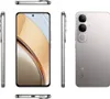 Multiple views of a silver Vivo V40 Lite 5G smartphone against a white background. Voir les images du produit