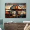 MuchoWow® - Leinwandbilder - Kunst - Braun - Abstrakt - Produktbild-Vorschau 4