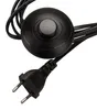 Netzkabel 3 m Eurostecker + Fußschalter 300 SW C7 schwarz Produktbild-Vorschau 3