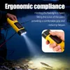 Solar Taschenlampe Handkurbel mit Karabiner, Tragbar LED Produktbild-Vorschau 3